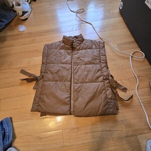Pilcro Tan Puffer Vest